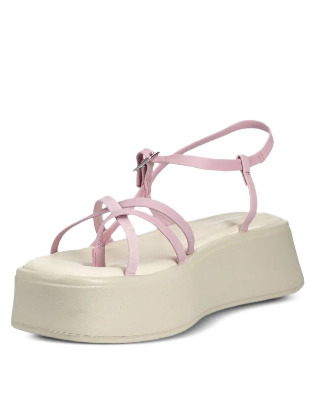 Vagabond Natural 50Mm Crossover-Strap Platform Sandals