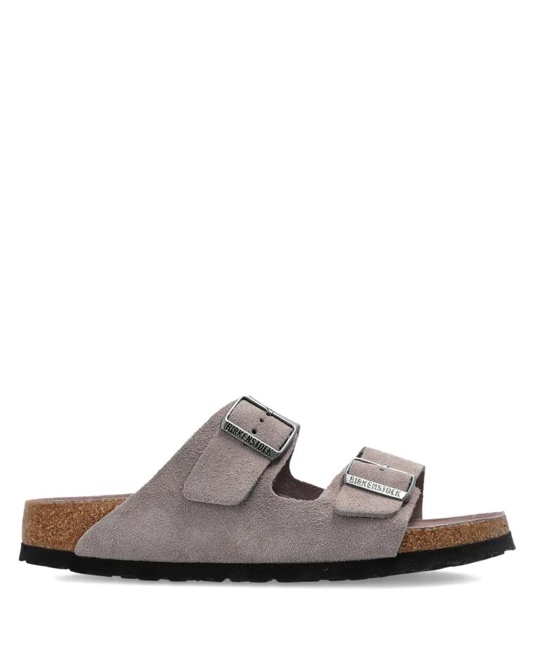 Birkenstock White Arizona Sfb Faded Tonal, Suede Leather