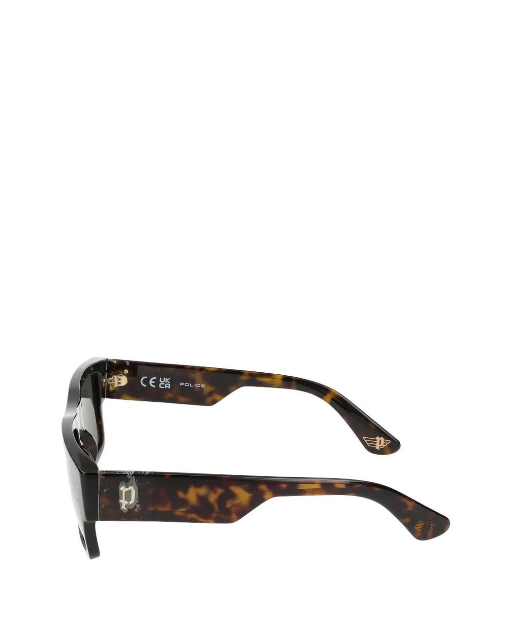 Police Gray Square Sunglasses for men