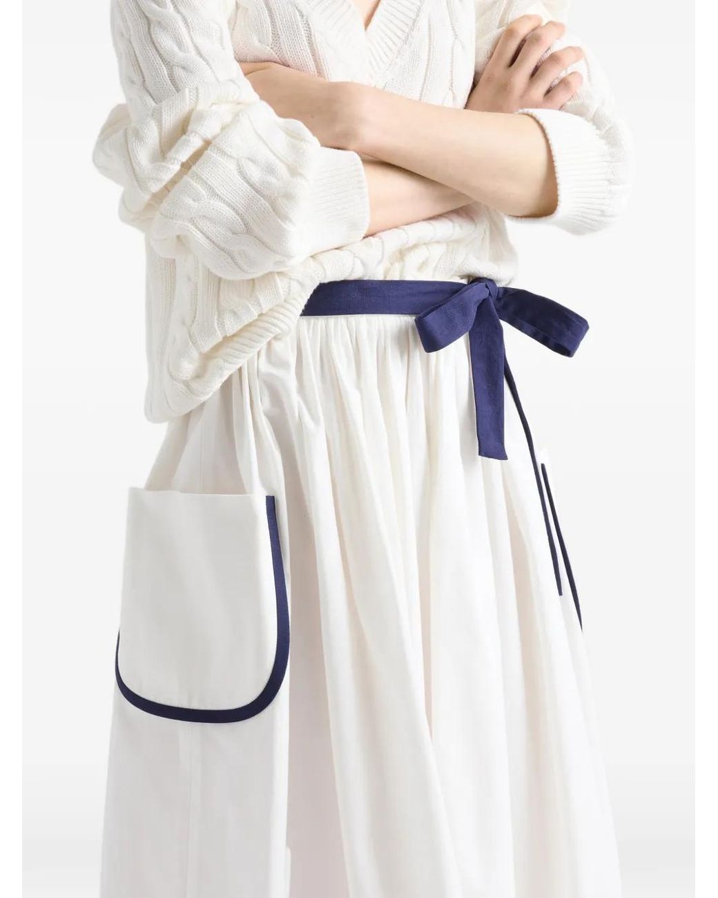 Prada Toile Rok in het White