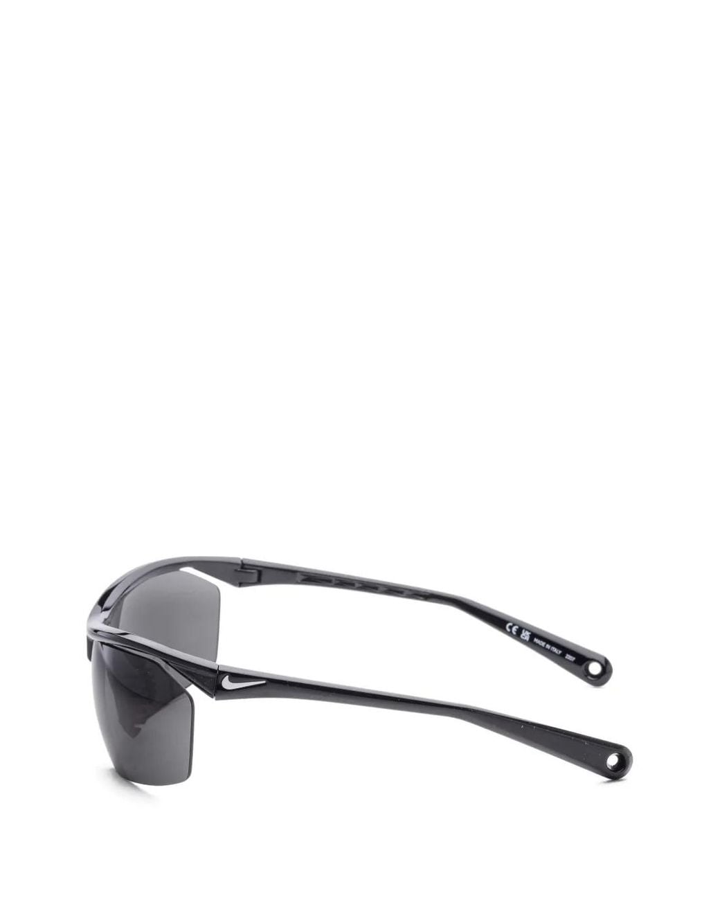 Nike Gray Tailwind Geometric-Frame Sunglasses for men