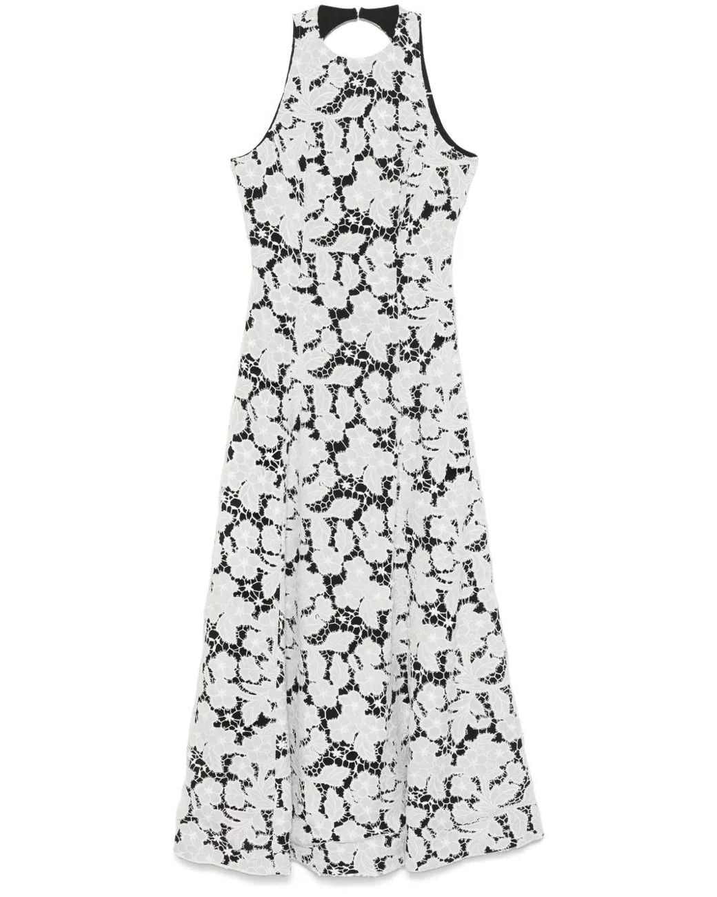 ROTATE BIRGER CHRISTENSEN White Anglais A-Line Midi Dress