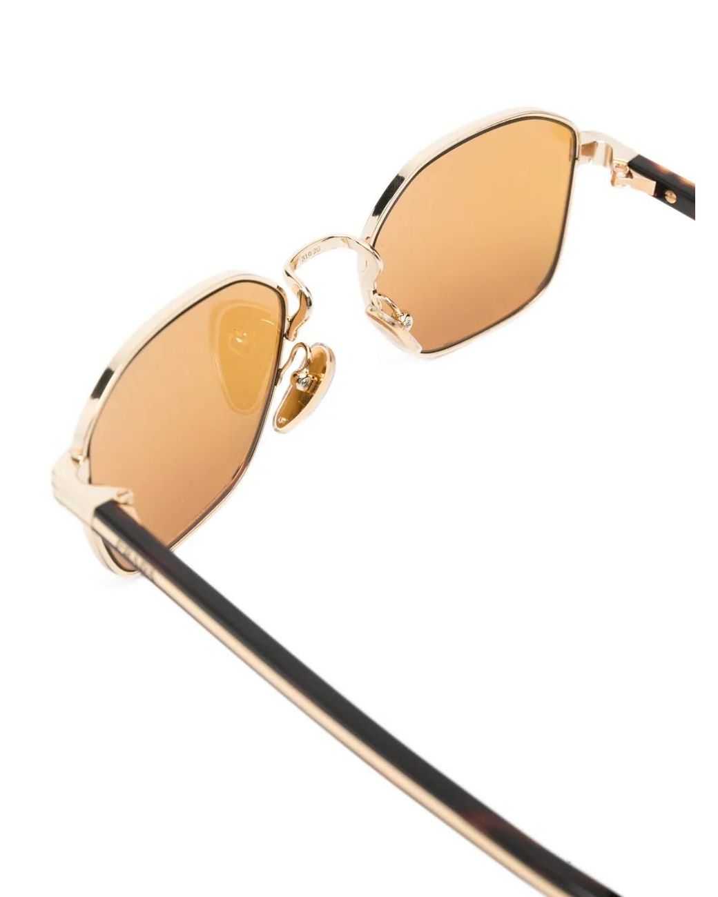 Prada Metallic Geometric-Frame Sunglasses