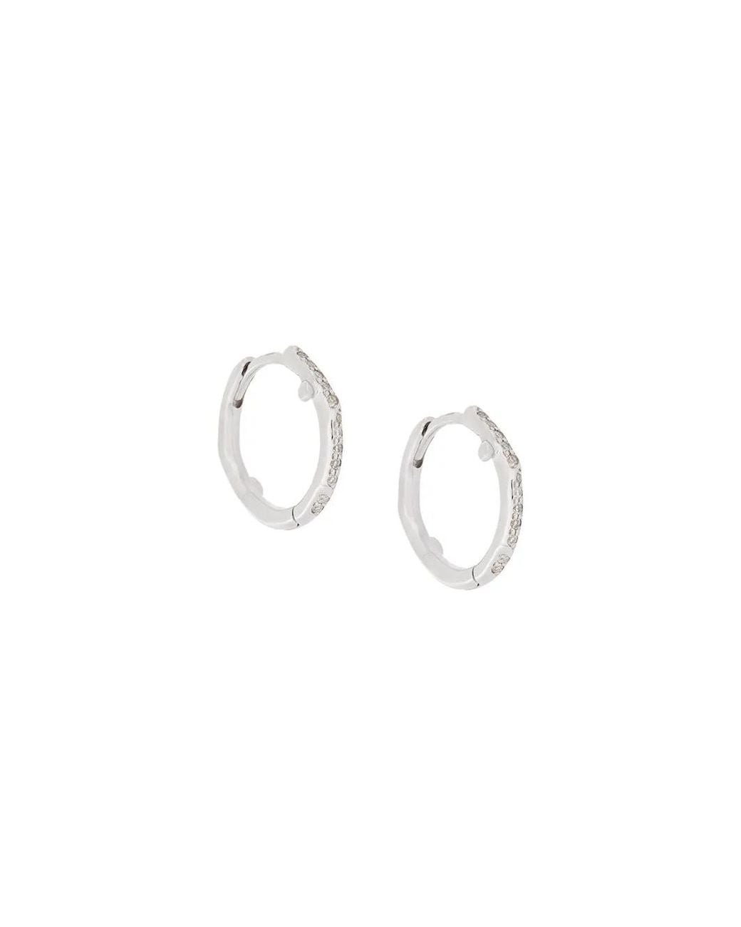 Shaun Leane Metallic 'cherry Branch' Diamond Hoop Earrings