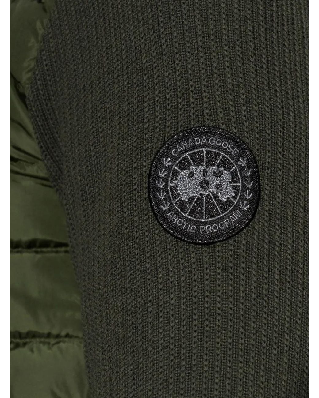 Canada Goose Green Hybridge Quilted Jacket for men