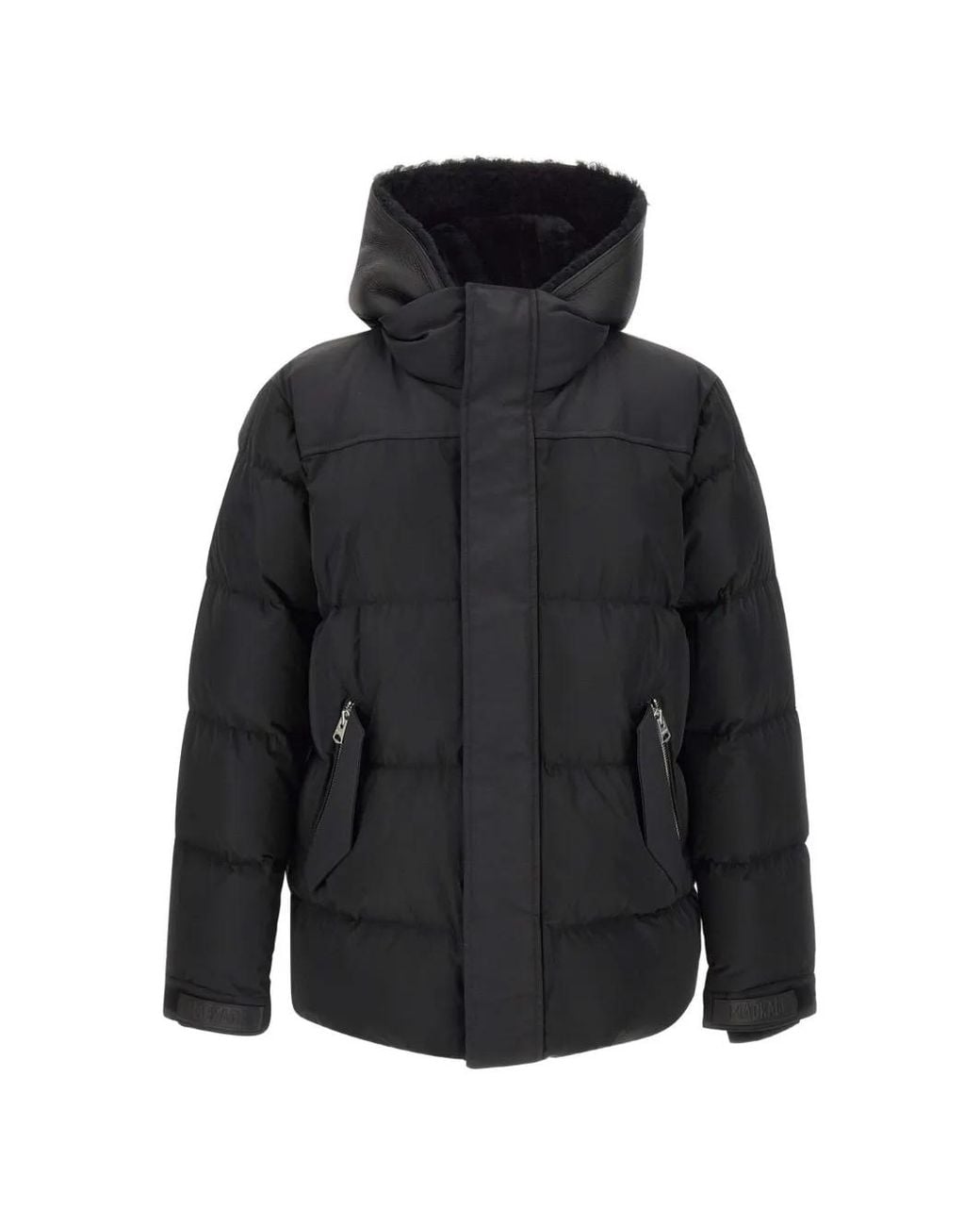 Mackage Black Riley Hooded Down Jacket for men