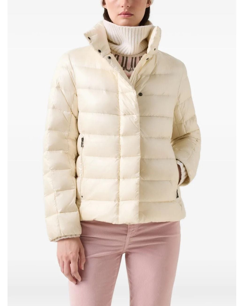 Bogner Natural Marcy High-Neck Puffer Jacket