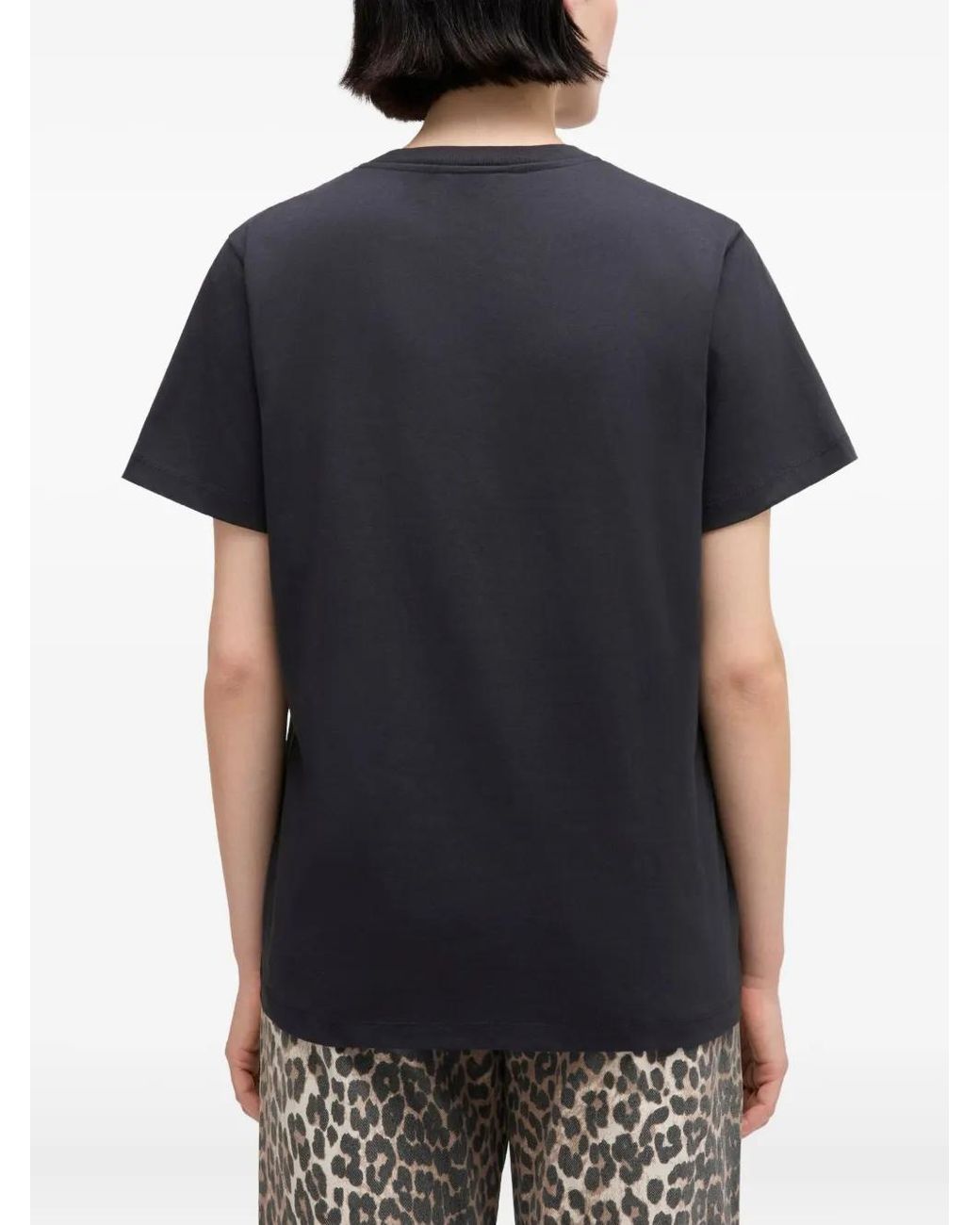 Ganni Blue Logo T-Shirt