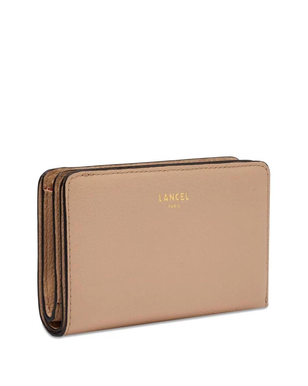 Lancel Natural Rectangular Zip Wallet