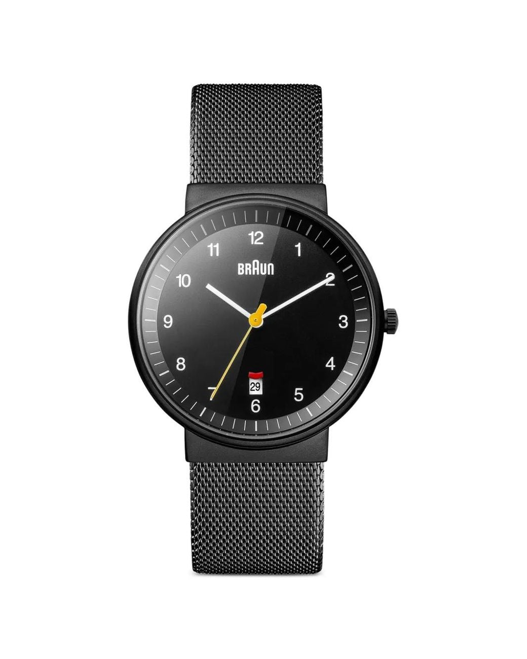 Braun Watches Black Classic Mesh 40Mm Watch for men