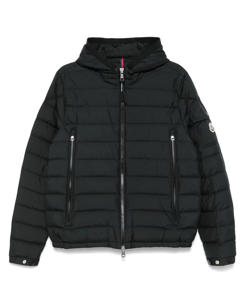 Moncler Galion Donsjack Met Capuchon in het Black voor heren