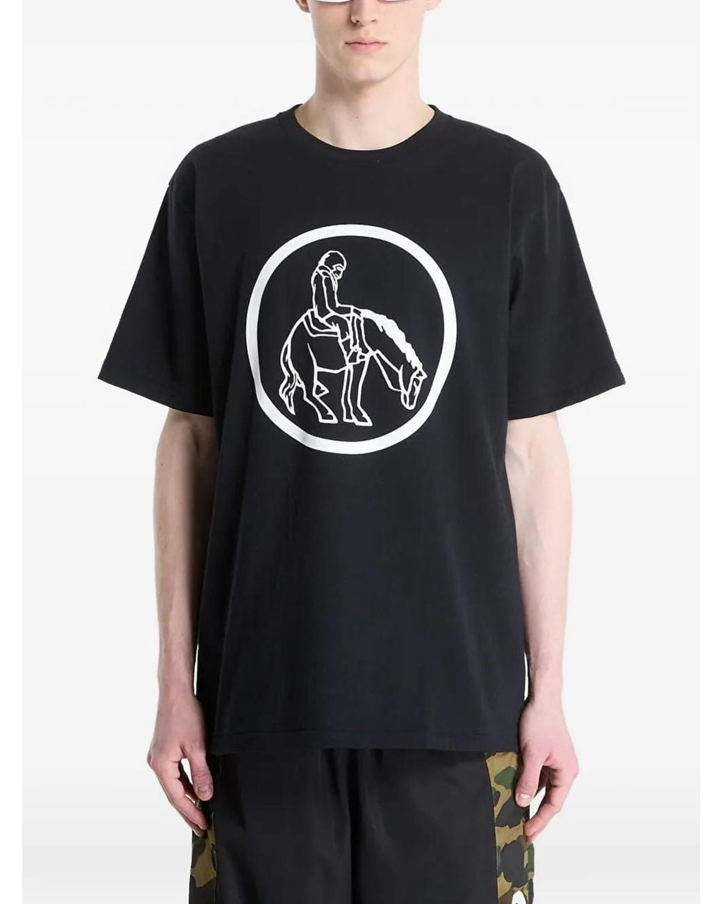 A Bathing Ape Black Simple Soldier Mil Patch T-Shirt