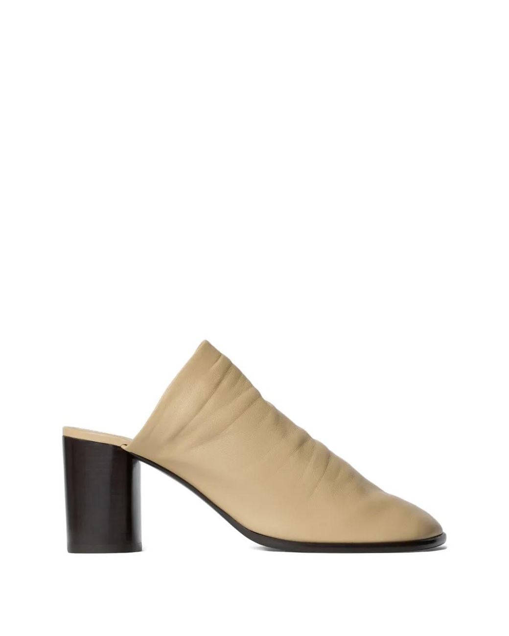 Lemaire White Glove Block-Heel Mules