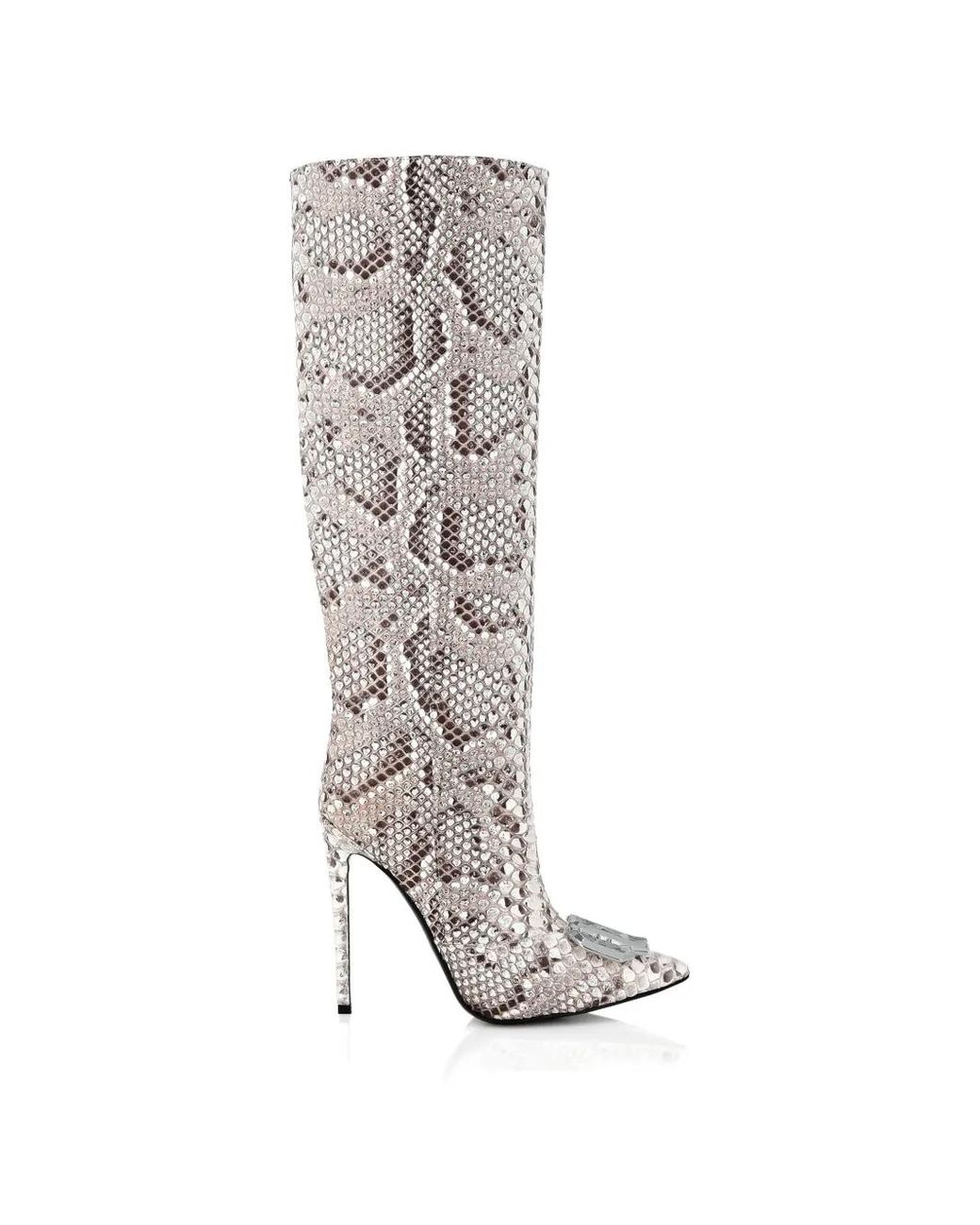 Stivali Plein Medi di Philipp Plein in White