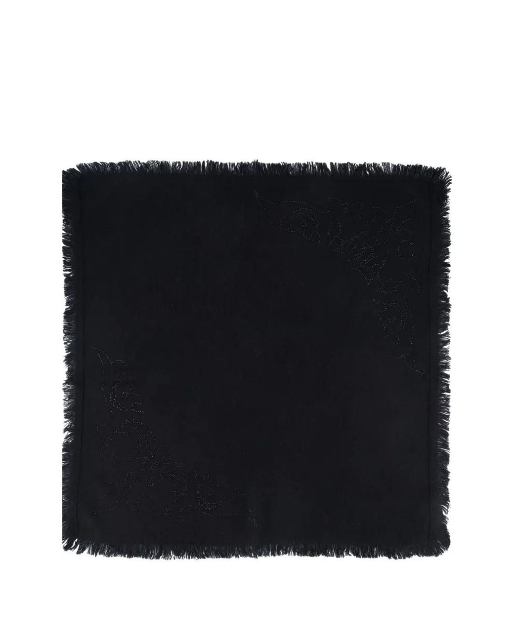 Zadig & Voltaire Black Mini Stevie Strass Western Scarf