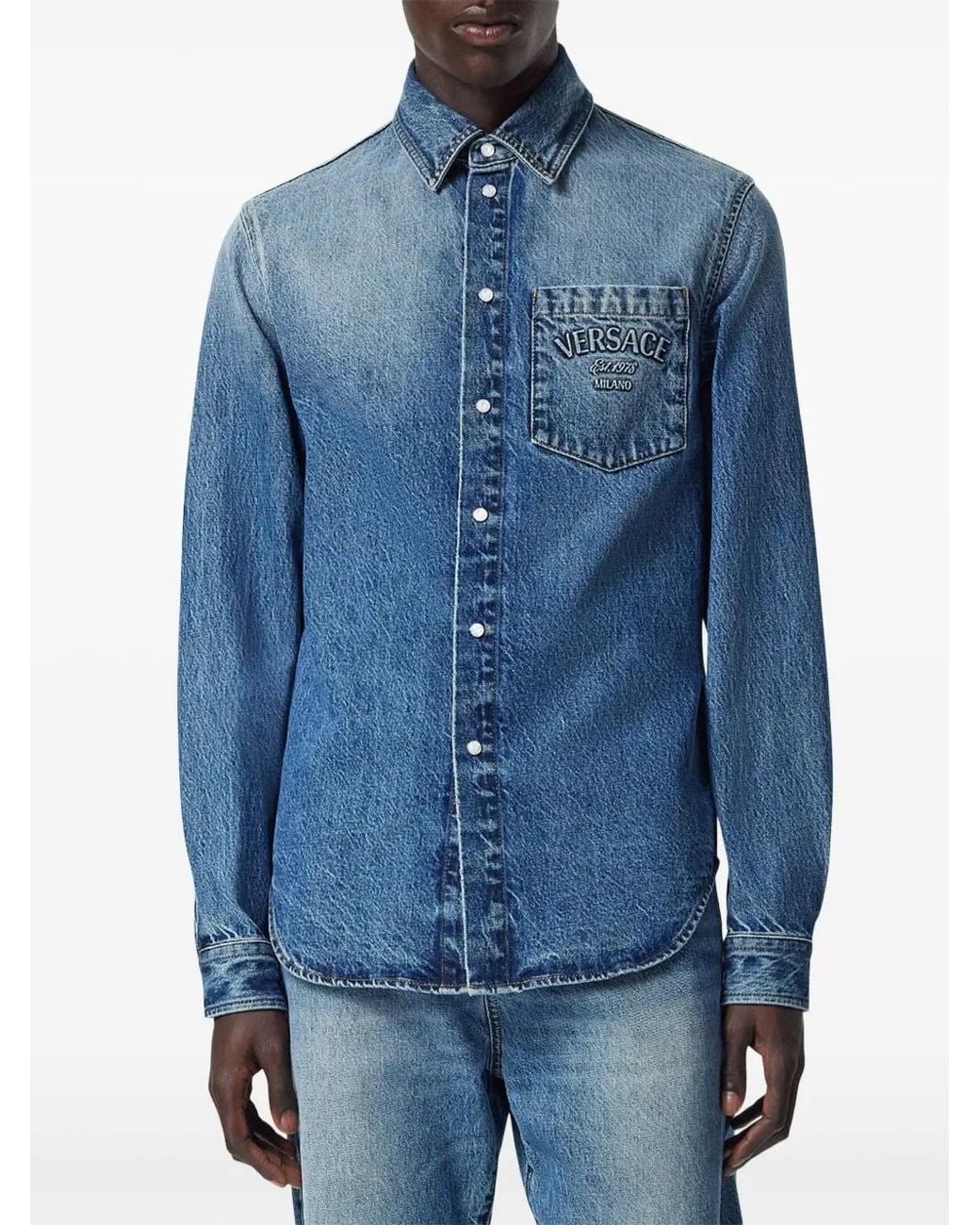 Versace Blue Shirts for men