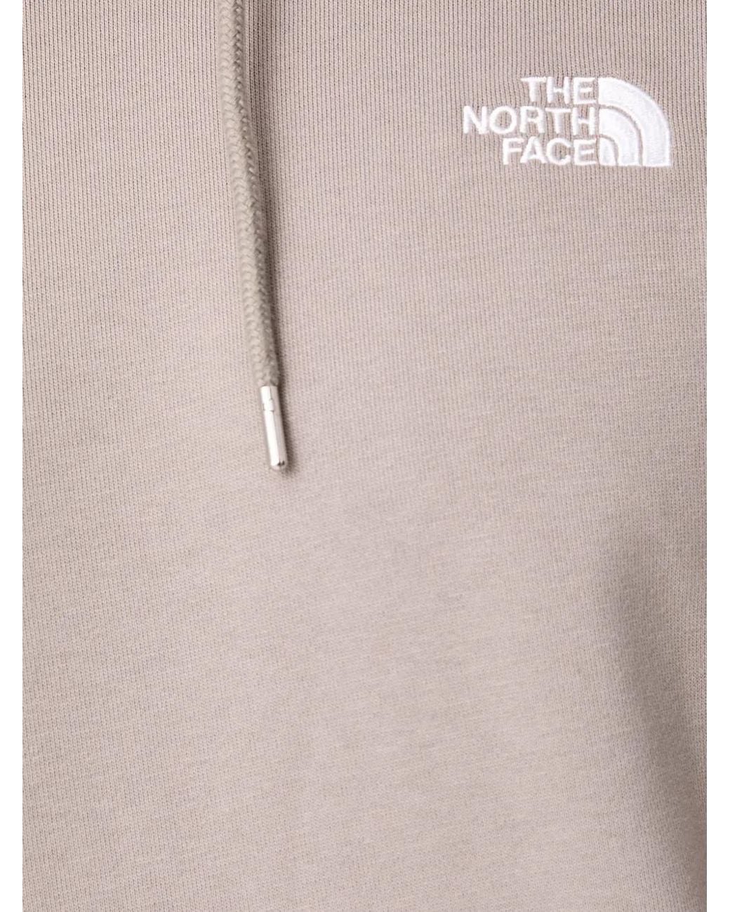 The North Face Gray Tnf Essential-Terry Simple Dome Relaxed Hoodie for men