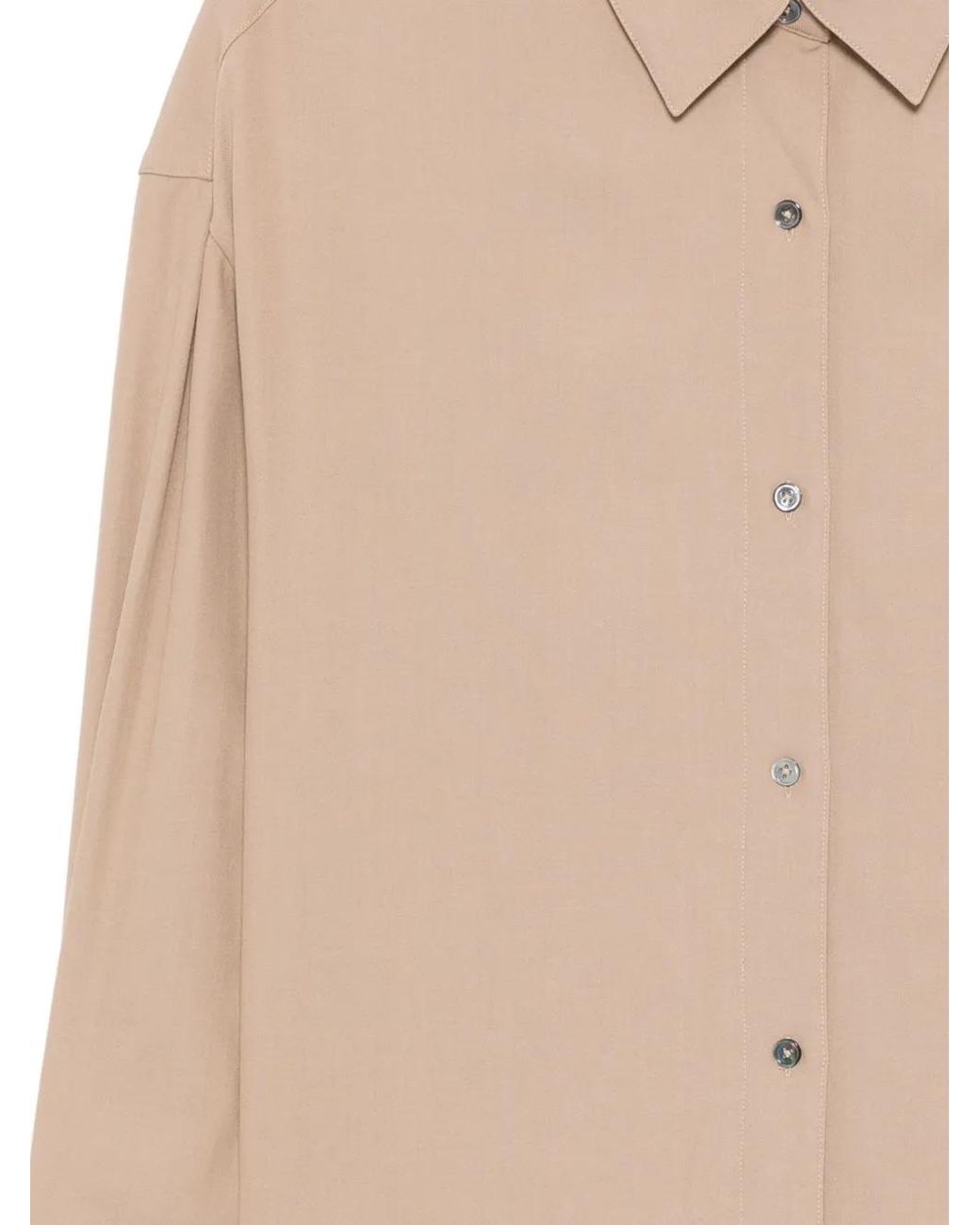 James Perse Natural Button-Up Blouse