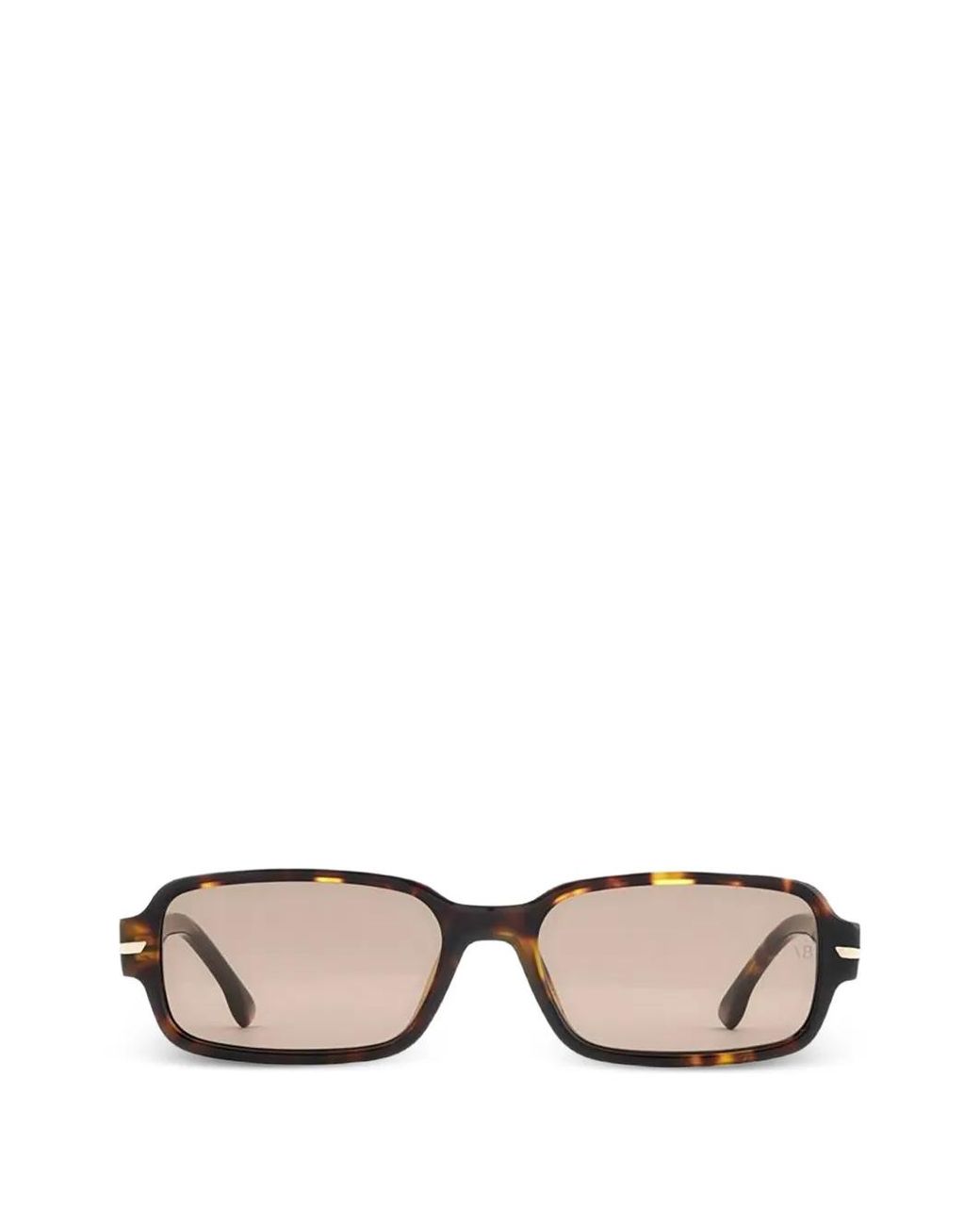 Victoria Beckham Brown Lunettes De Soleil À Monture Rectangulaire