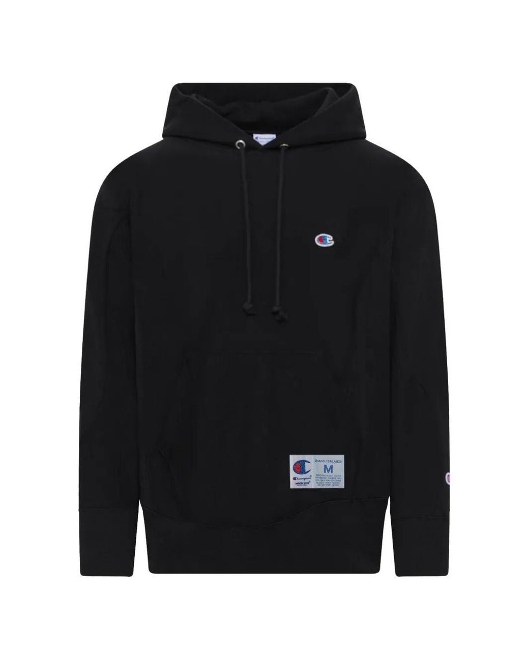 Undercover Black X Uc Logo-Patch Drawstring Hoodie for men