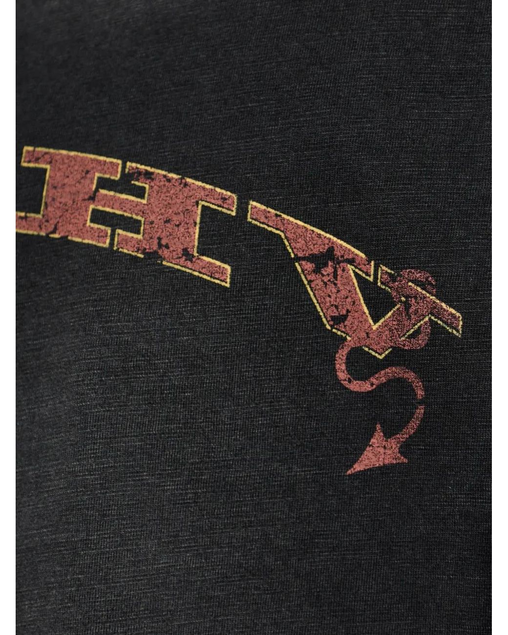 M I S B H V Black Short-Sleeve T-Shirt for men