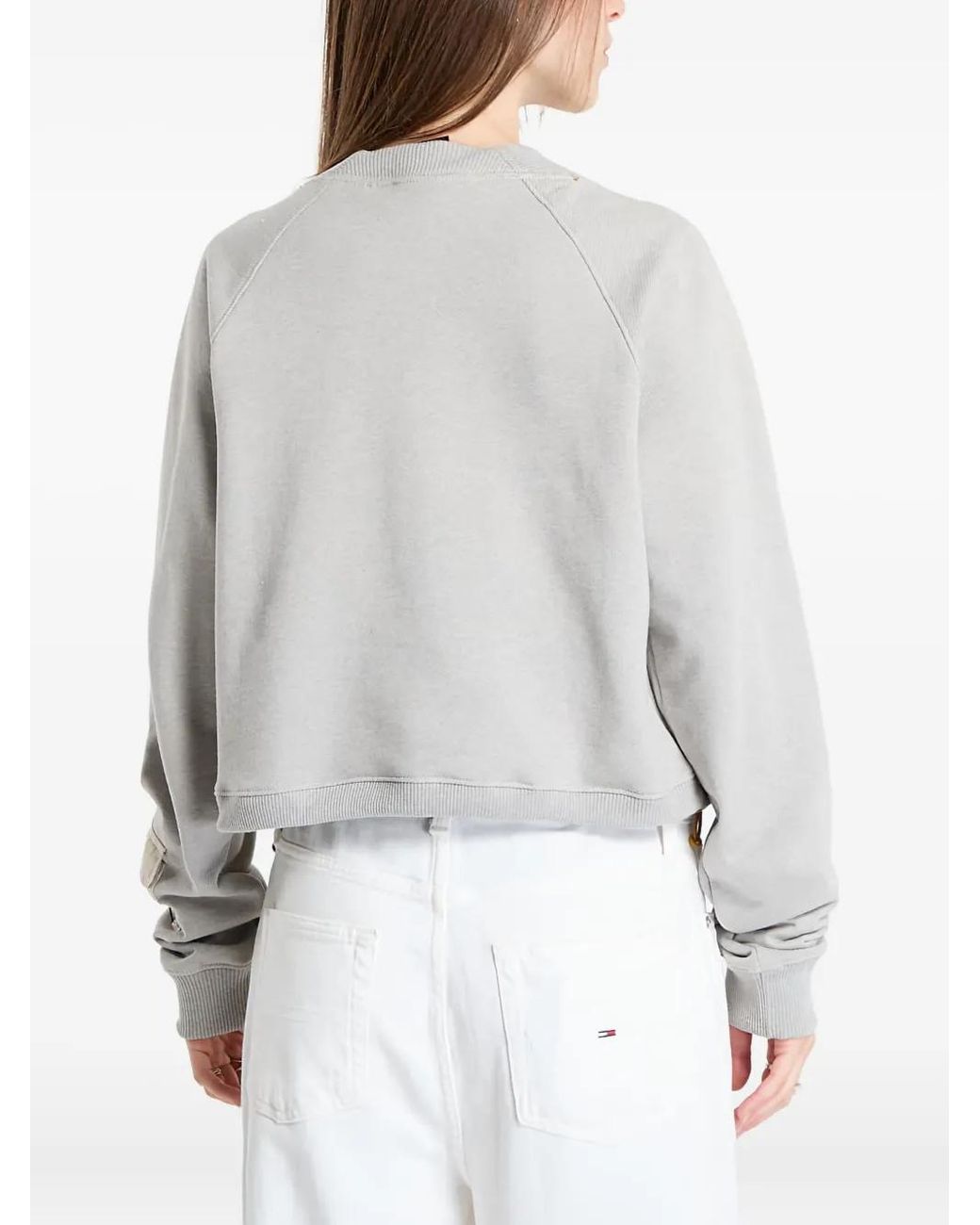 Columbia Gray Sweatshirt Mit Logo-Patch