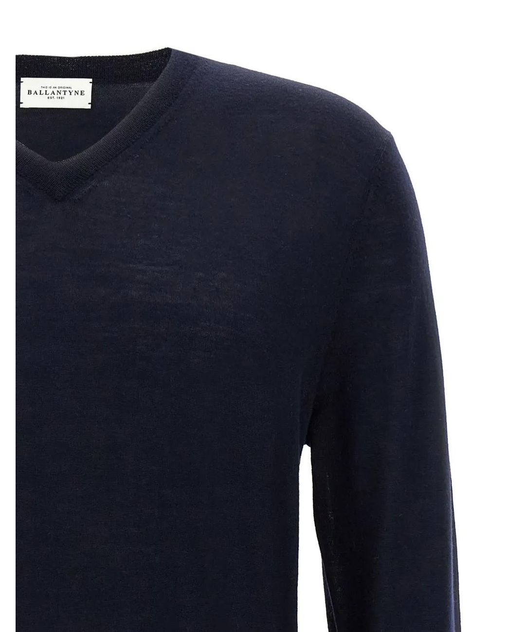 Ballantyne Blue Wool Jumper for men