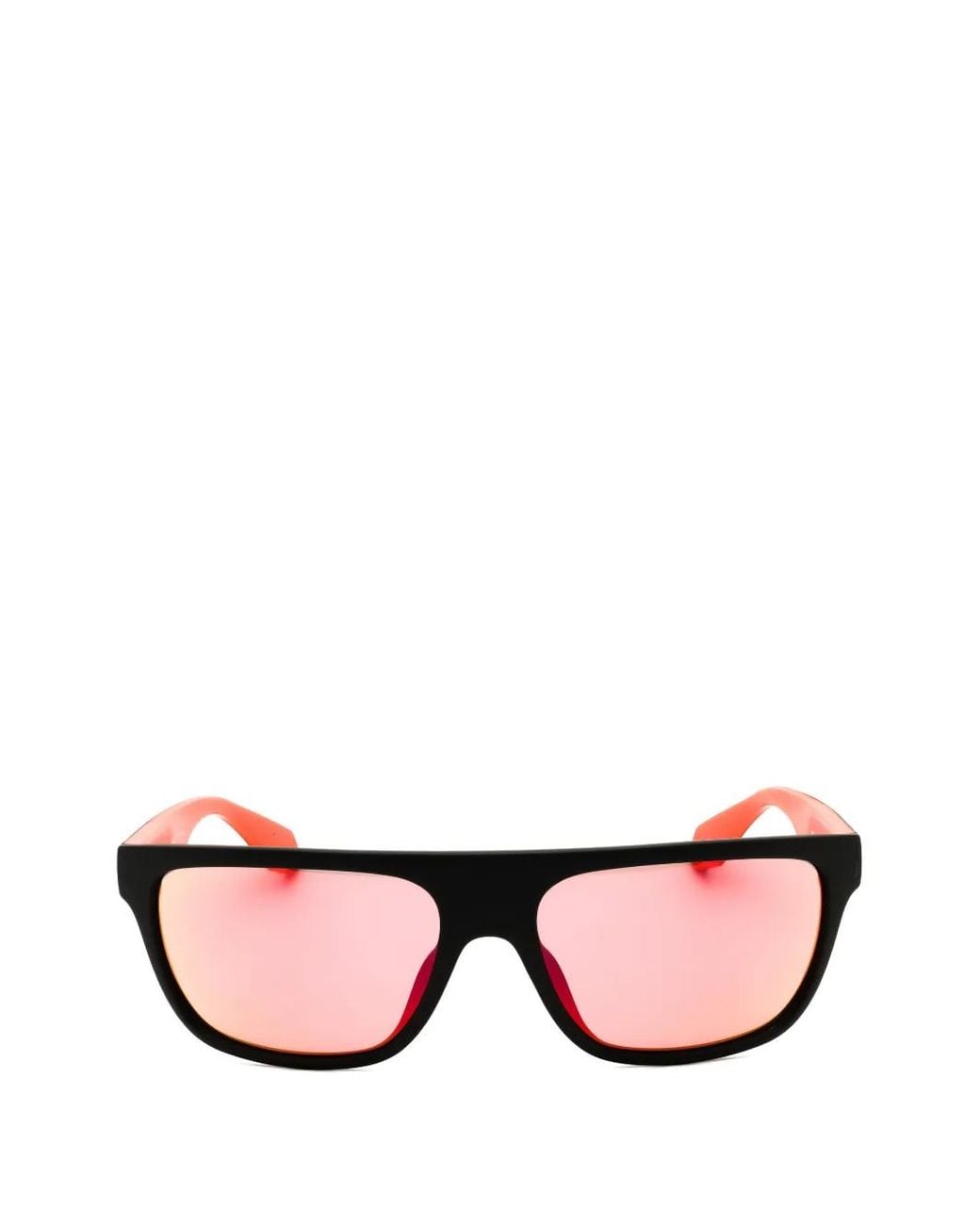 Adidas Pink Rectangle-Frame Sunglasses for men