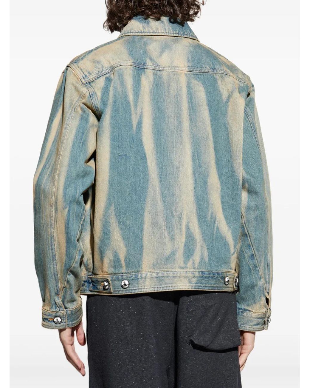 Vivienne Westwood Blue Light Faded Wash Casual Jacket for men