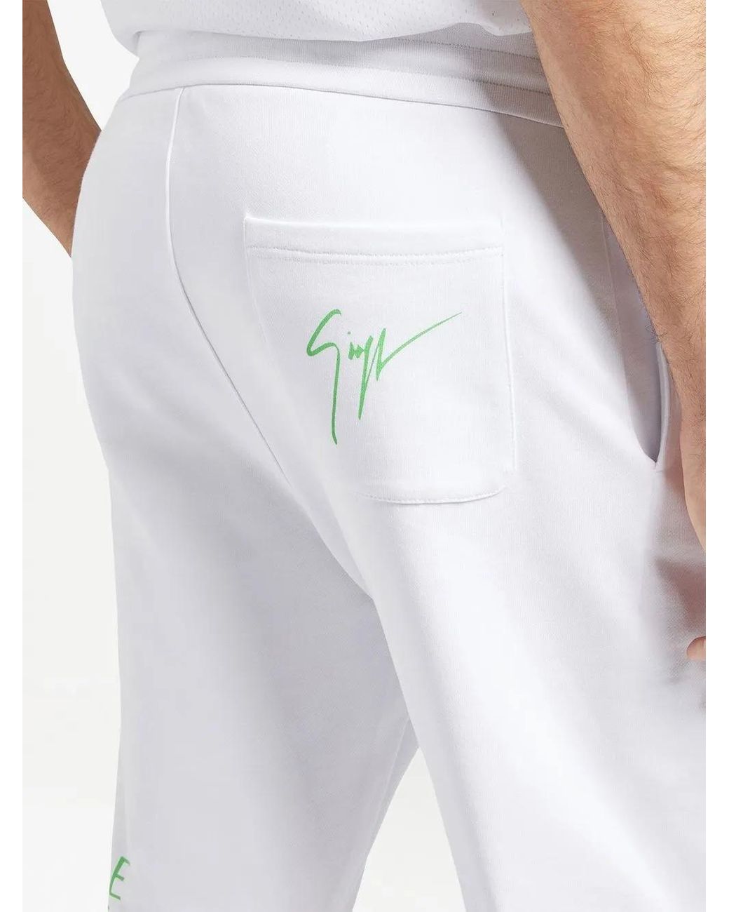 Giuseppe Zanotti Blue Lr-43 Cotton Track Shorts for men