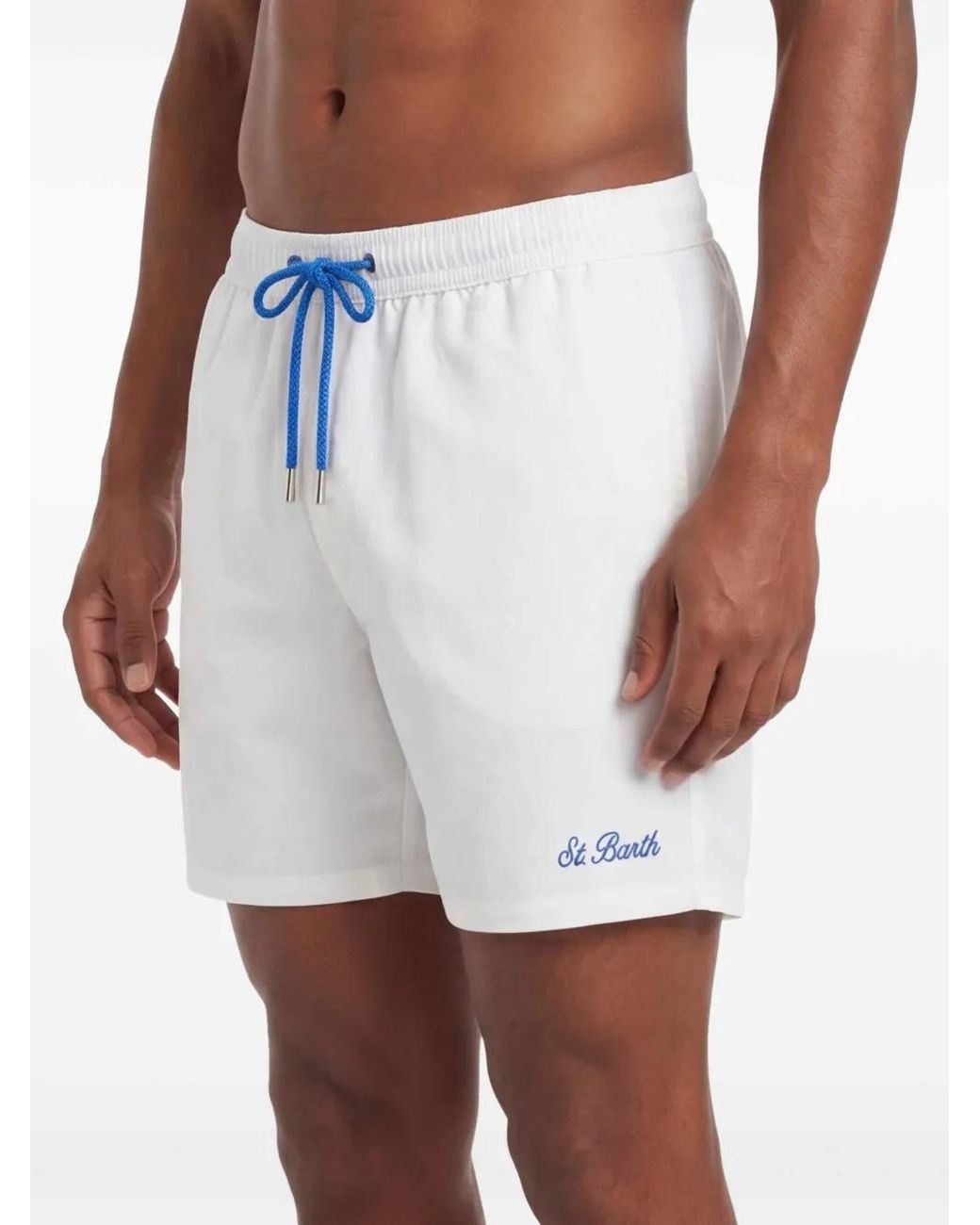 Mc2 Saint Barth Blue Classic Stretch Comfort Swim Shorts for men