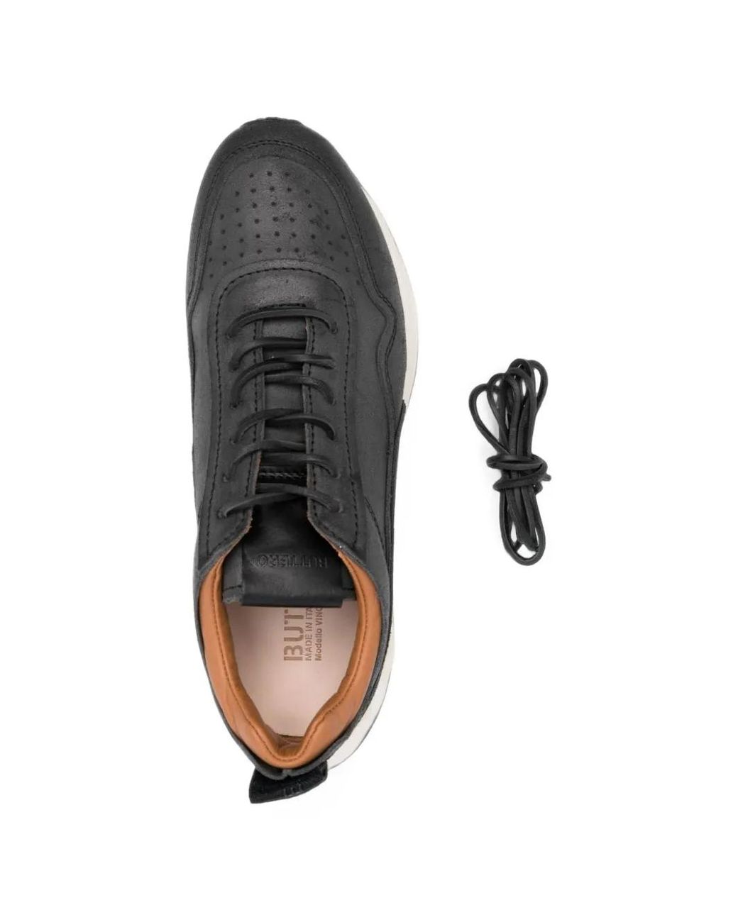 Buttero White Vinci Leather Sneakers for men