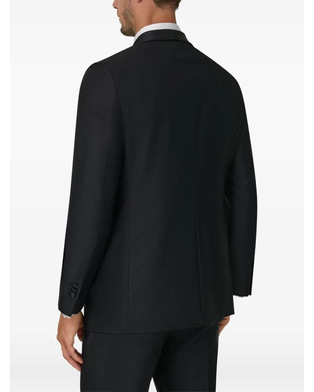 Boggi Black Shawl-Collar Blazer for men