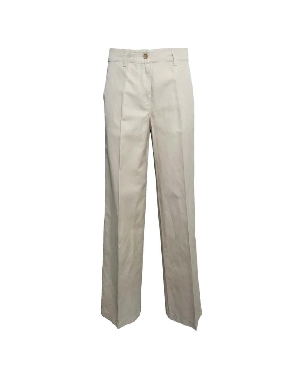 Aspesi Gray Buttoned Trousers