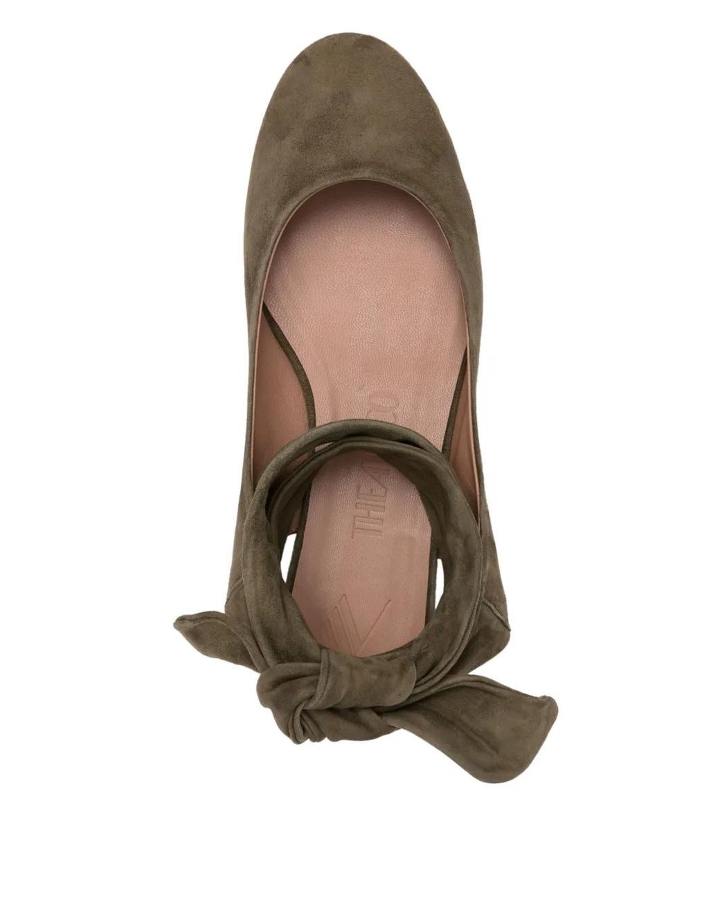 The Attico Green Cloe Tie-Fastening Pumps