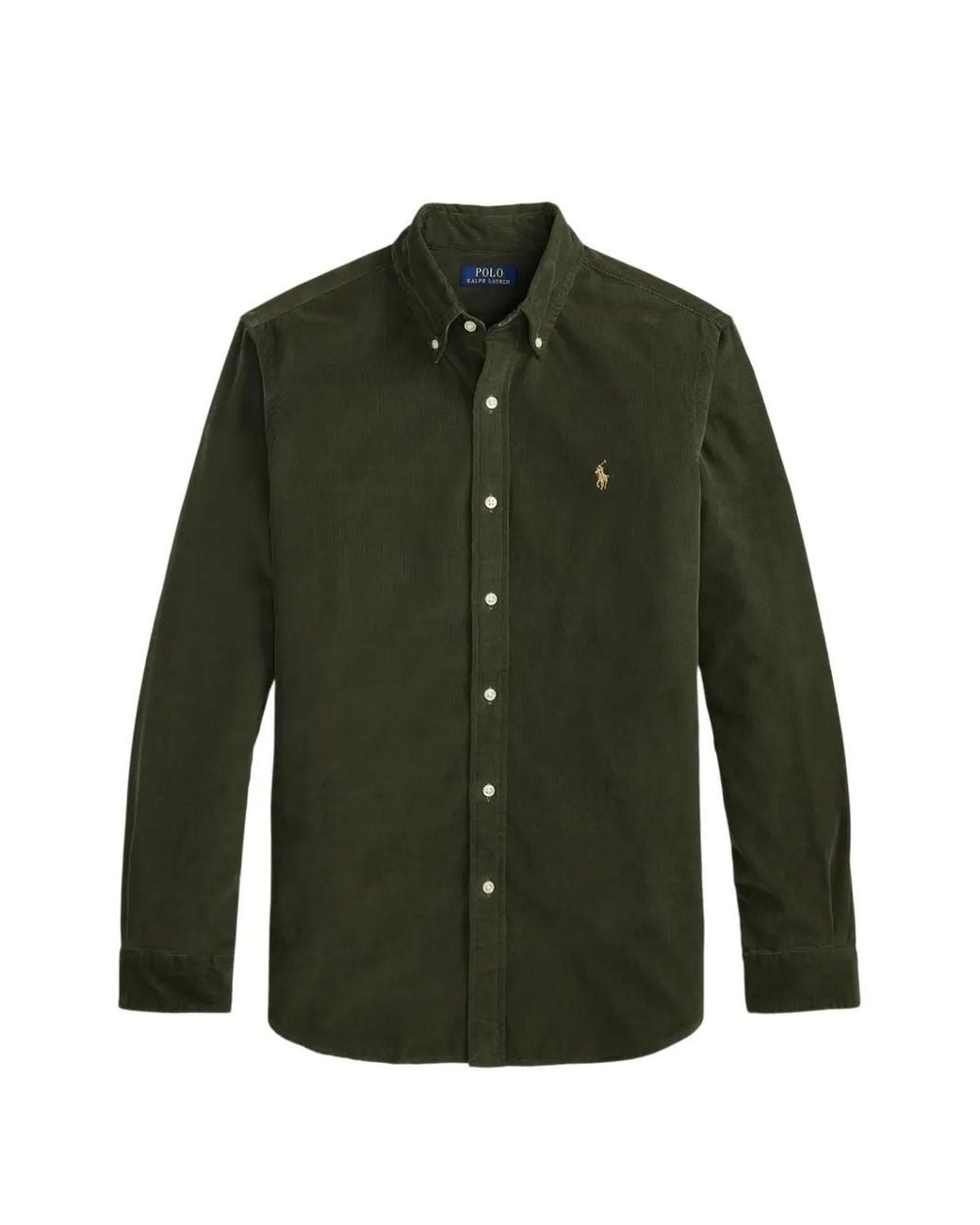 Polo Ralph Lauren Green Corduroy Button-Down Shirt for men