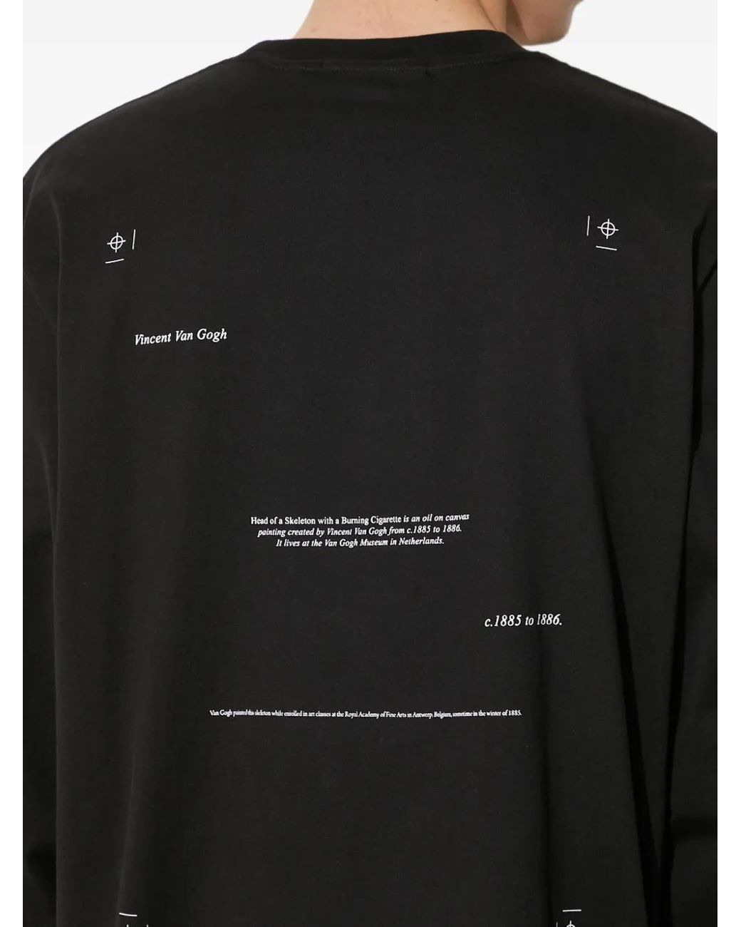 Stampd Black Skull-Print Long-Sleeve T-Shirt for men