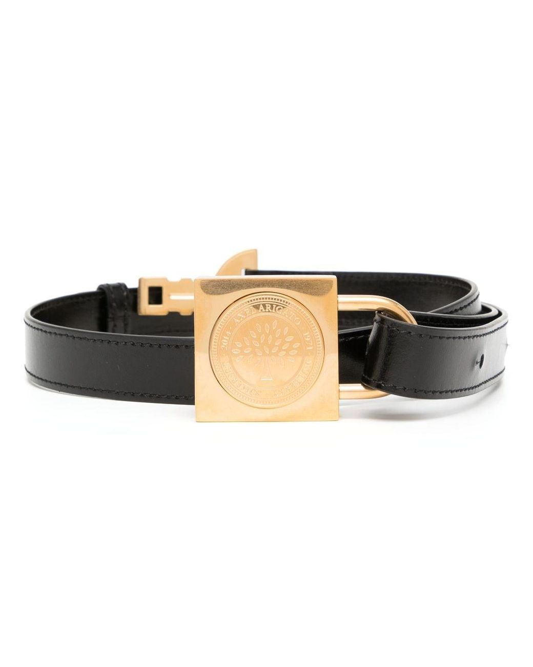 Mulberry X Aa Buckled Leather Belt in Black | Lyst
