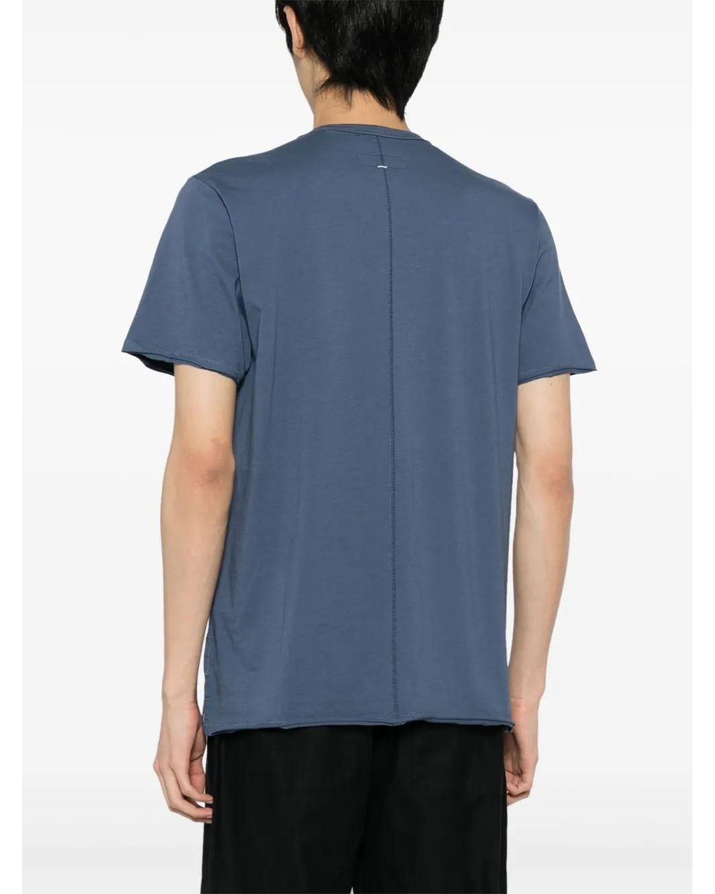 Rag & Bone Blue Miles Cotton T-Shirt for men