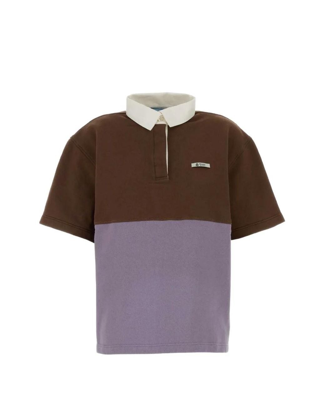 Prada Brown Polo Shirt Tobacco