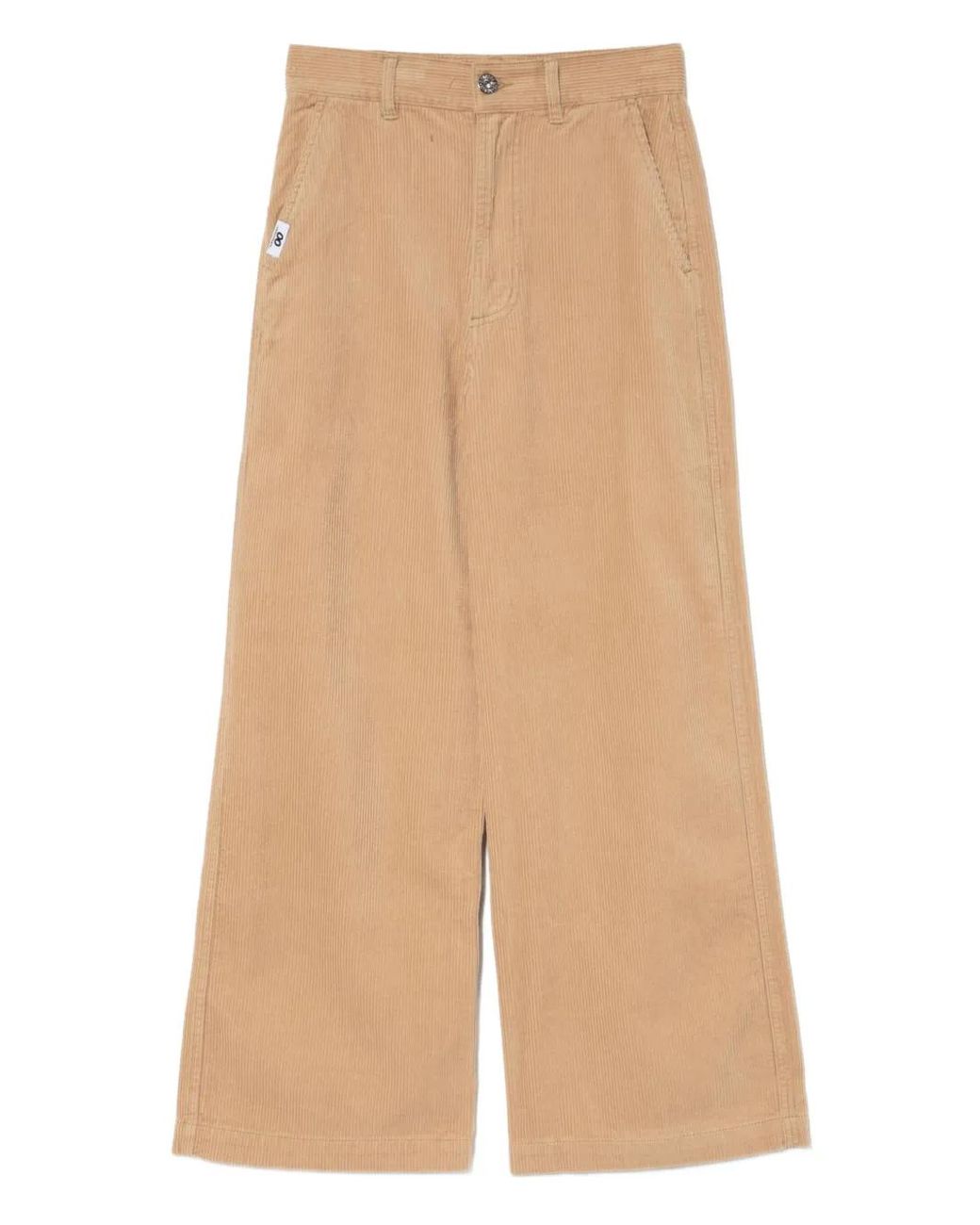 Chocoolate Natural Logo-Patch Trousers