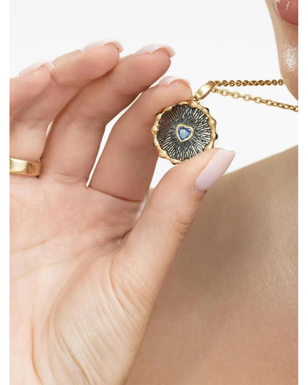 VRAM Metallic Hypha Sapphire Necklace