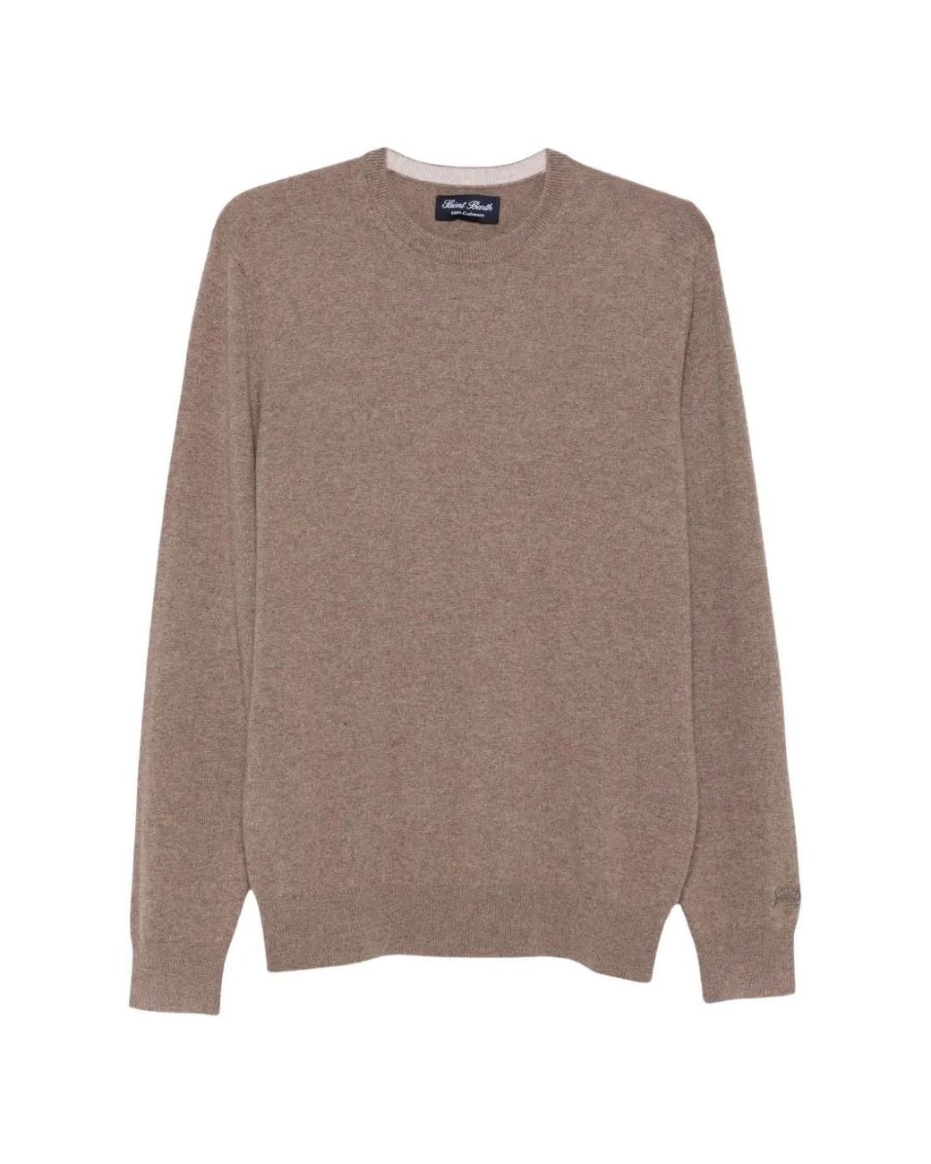 Mc2 Saint Barth Brown Regent Crew-Neck Cashmere Sweater for men