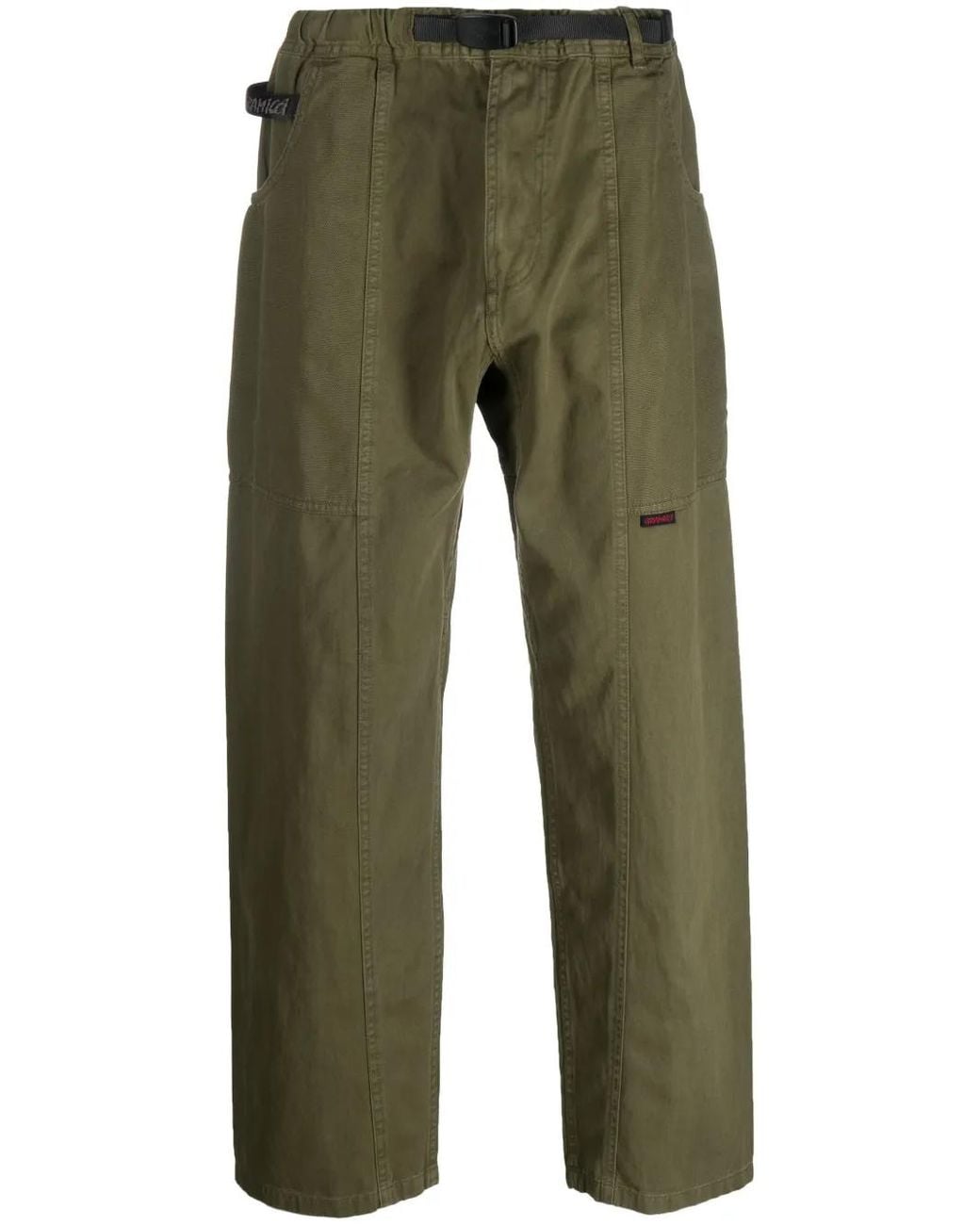 Gramicci Green Gadget Straight-Leg Cotton Trousers for men