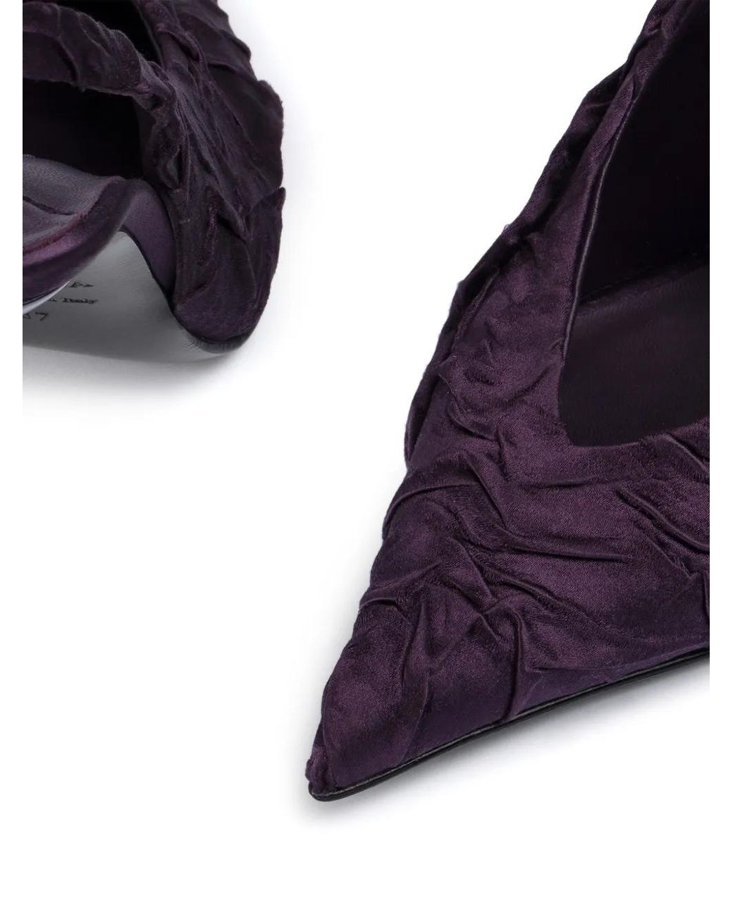 Le Silla Purple Clivage Slingback Pumps