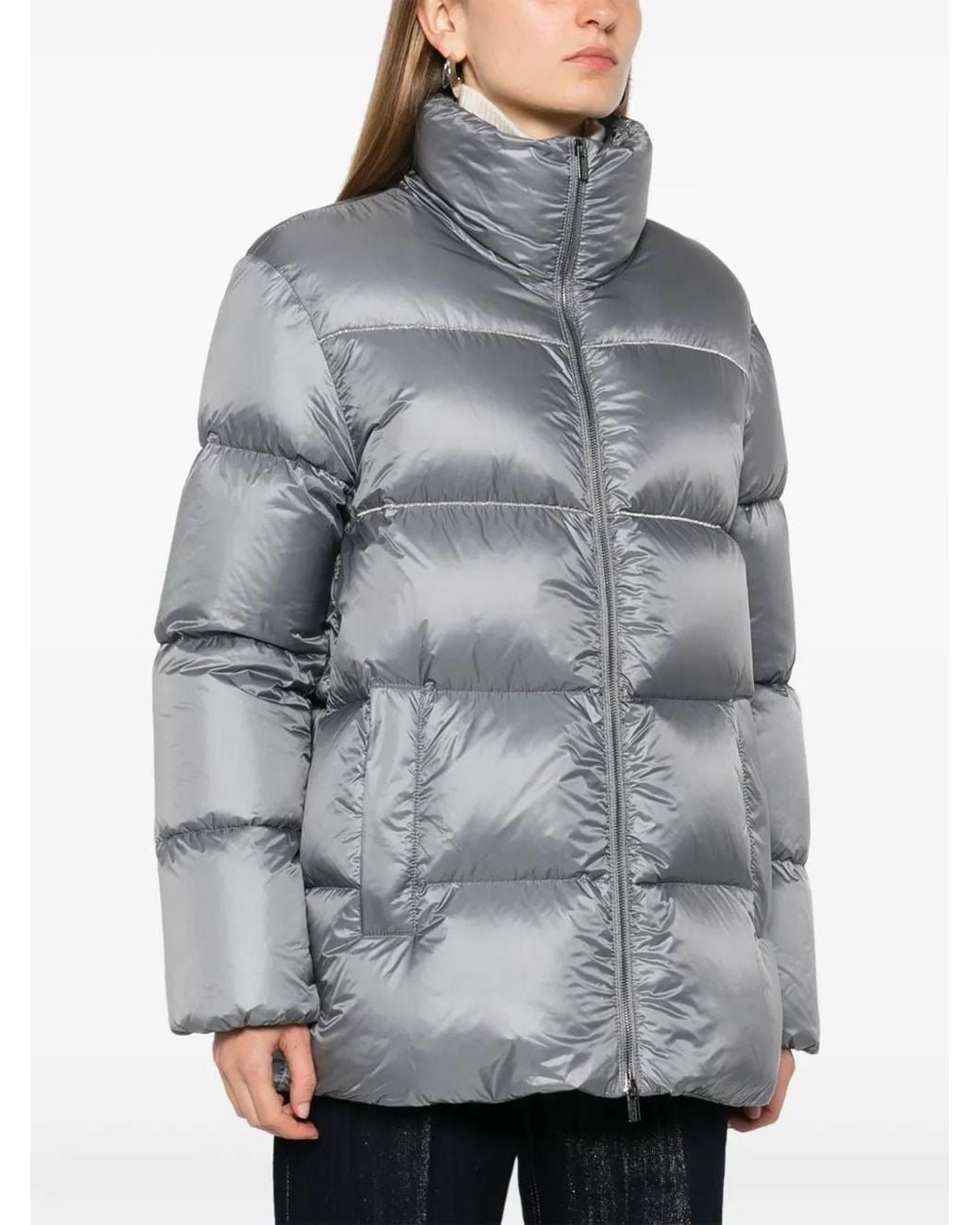 Peserico Gray Down Jacket
