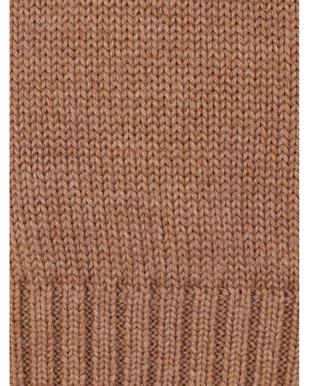 Zanone Brown Ribbed High-Neck Sweater for men