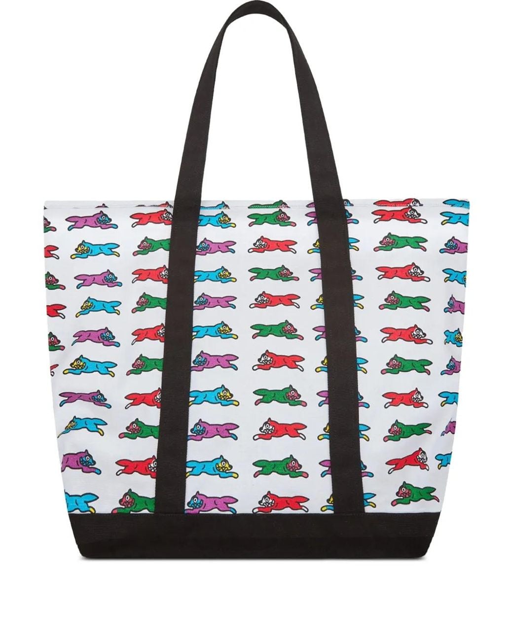 ICECREAM Black Running Dog Tote Bag