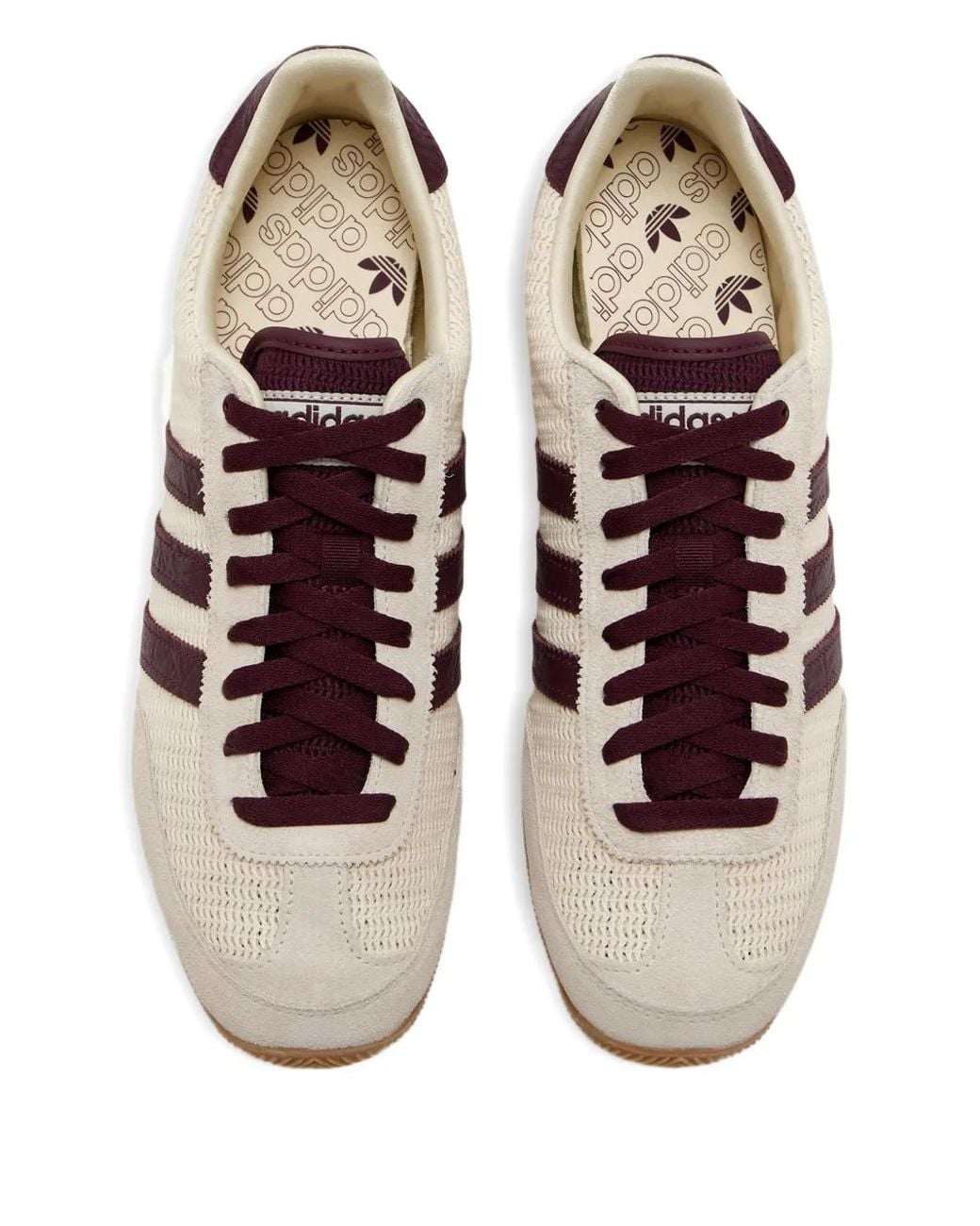 adidas Three-Stripes Mesh Low-Top Sneakers in Brown | Lyst