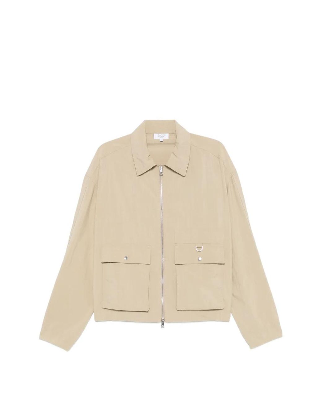 Maison Kitsuné Natural Zip-Front Utility Jacket for men